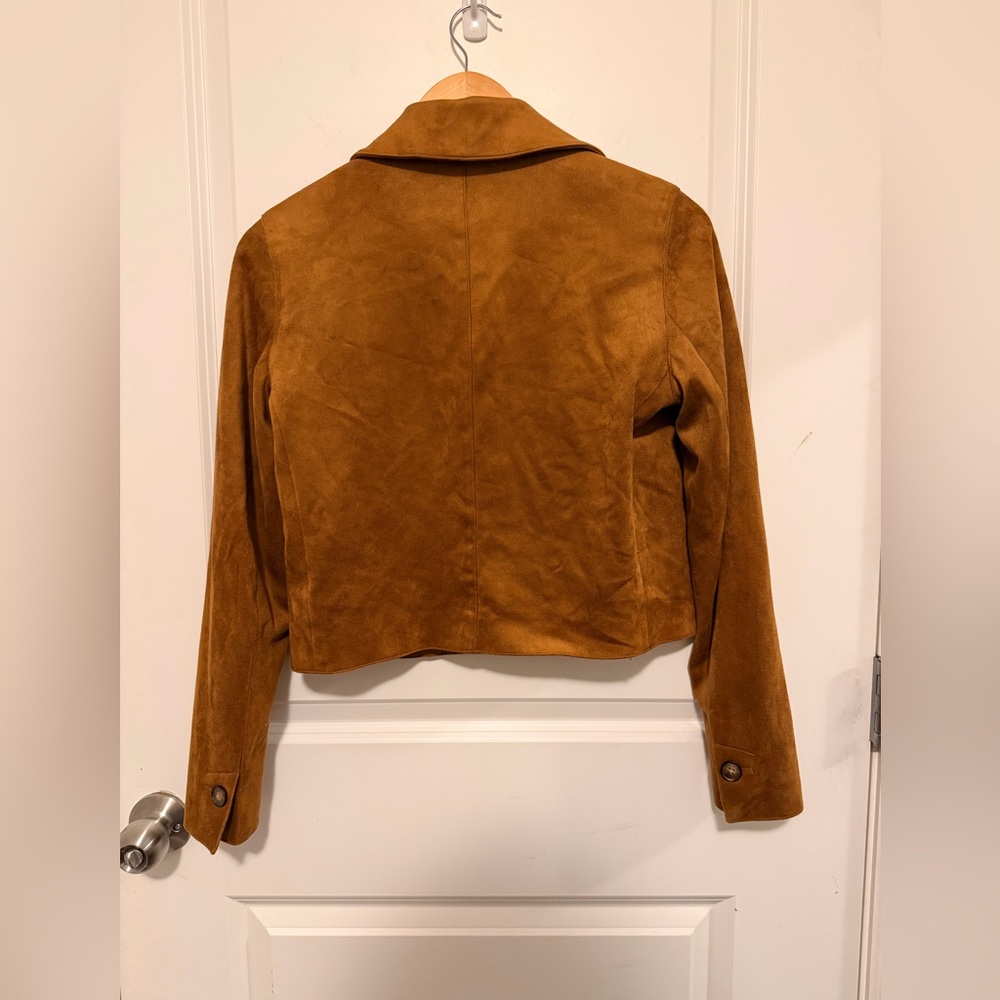 RW&CO. Tan Suede Women's Blazer - Picture 5 of 8